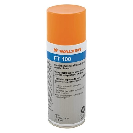 Walter Surface Technologies Ft100 Fast-Drying Agent For Removing Oils Aerosol 400Ml 53G182